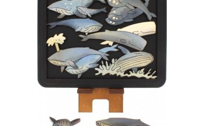 Whales - Wooden Packing Puzzle