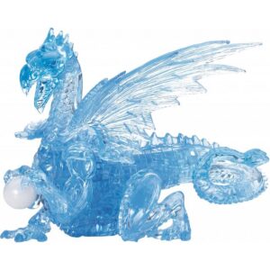 3D Crystal Puzzle Deluxe Dragon Blue