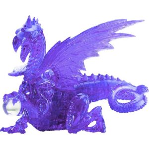 3D Crystal Puzzle Deluxe Dragon Purple